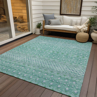 Piper Looms Chantille Boho ACN709 Aqua Area Rug