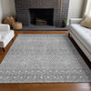 Piper Looms Chantille Boho ACN709 Silver Area Rug Lifestyle Image Feature