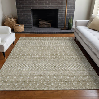 Piper Looms Chantille Boho ACN709 Taupe Area Rug Lifestyle Image Feature