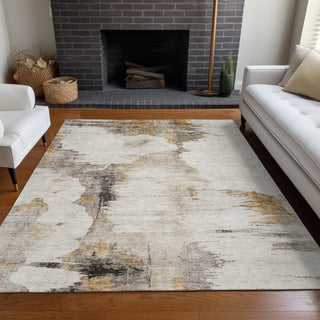 Piper Looms Chantille Modern ACN710 Beige Area Rug Lifestyle Image Feature