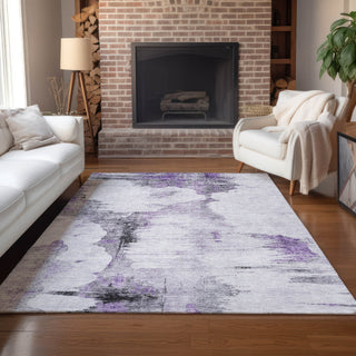 Piper Looms Chantille Modern ACN710 Purple Area Rug