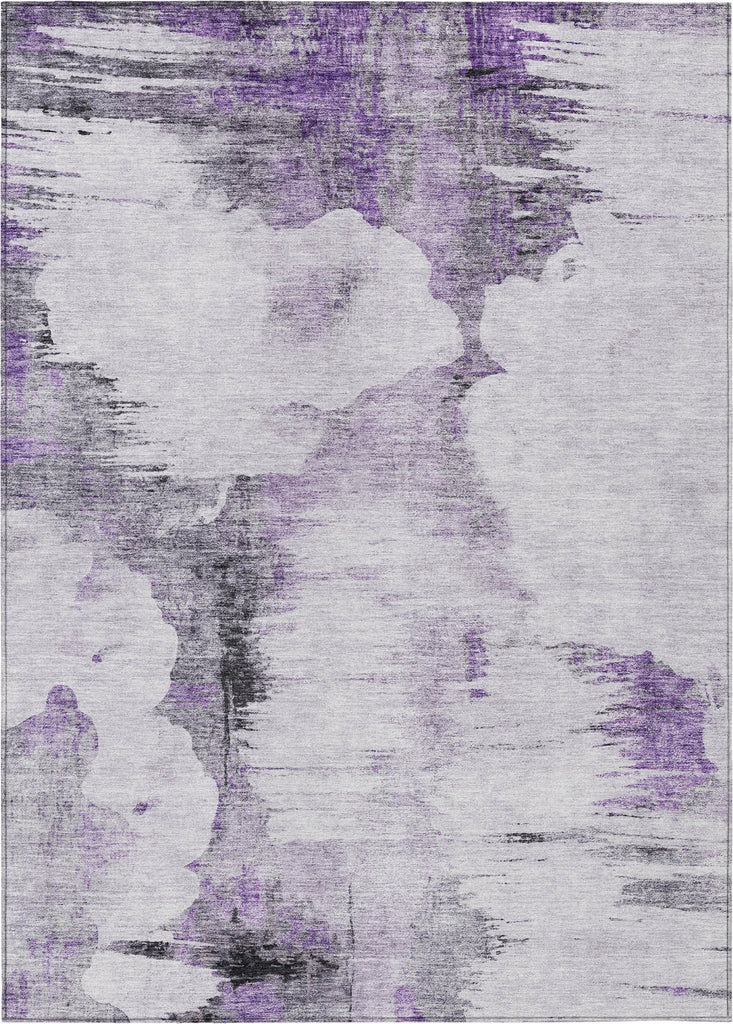 Piper Looms Chantille Modern ACN710 Purple Area Rug