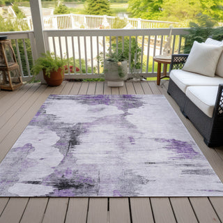 Piper Looms Chantille Modern ACN710 Purple Area Rug