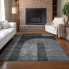 Piper Looms Chantille Art Deco ACN711 Charcoal Area Rug