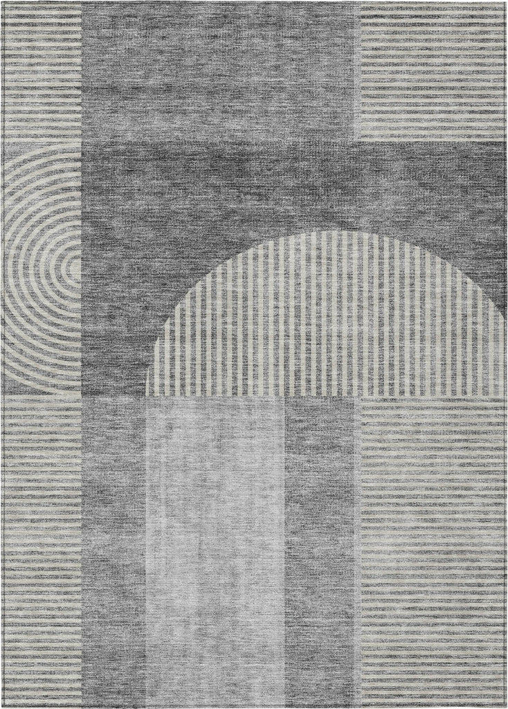 Piper Looms Chantille Art Deco ACN711 Gray Area Rug