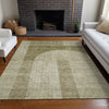 Piper Looms Chantille Art Deco ACN711 Taupe Area Rug Lifestyle Image Feature