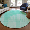 Piper Looms Chantille Art Deco ACN711 Teal Area Rug