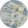Piper Looms Chantille Floral ACN712 Blue Area Rug