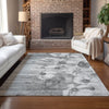 Piper Looms Chantille Floral ACN712 Gray Area Rug