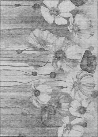 Piper Looms Chantille Floral ACN712 Gray Area Rug