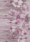 Piper Looms Chantille Floral ACN712 Plum Area Rug