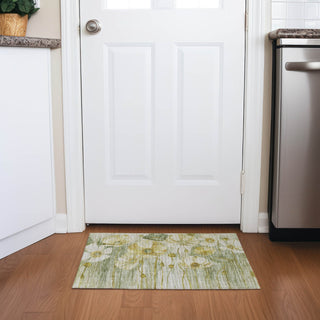 Piper Looms Chantille Floral ACN712 Sage Area Rug