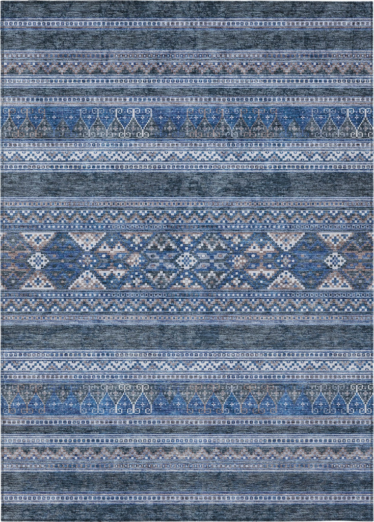 Piper Looms Chantille Southwest ACN714 Navy Area Rug