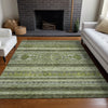 Piper Looms Chantille Southwest ACN714 Olive Area Rug Lifestyle Image Feature