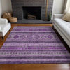 Piper Looms Chantille Southwest ACN714 Purple Area Rug Lifestyle Image Feature
