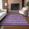 Piper Looms Chantille Southwest ACN714 Purple Area Rug