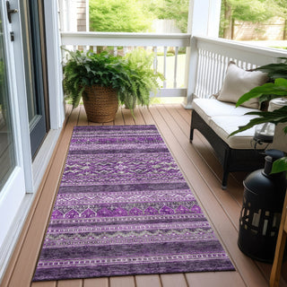 Piper Looms Chantille Southwest ACN714 Purple Area Rug