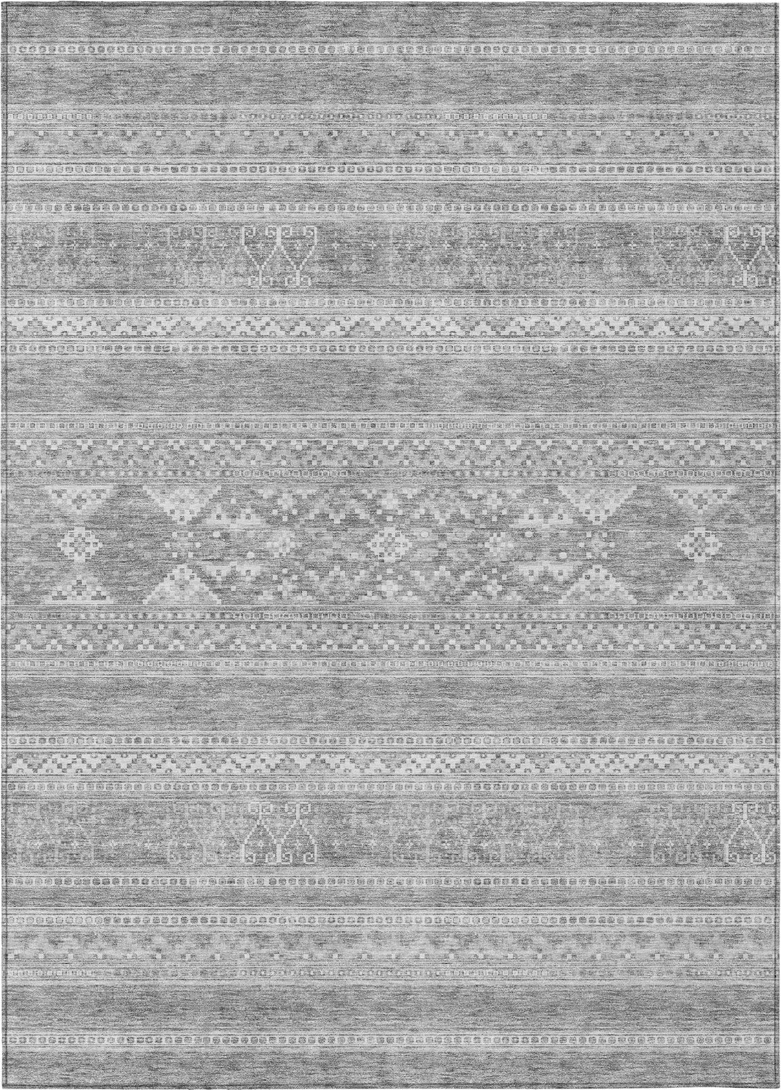 Piper Looms Chantille Southwest ACN714 Silver Area Rug