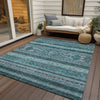 Piper Looms Chantille Southwest ACN714 Teal Area Rug