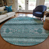 Piper Looms Chantille Southwest ACN714 Teal Area Rug