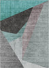 Piper Looms Chantille Art Deco ACN716 Teal Area Rug