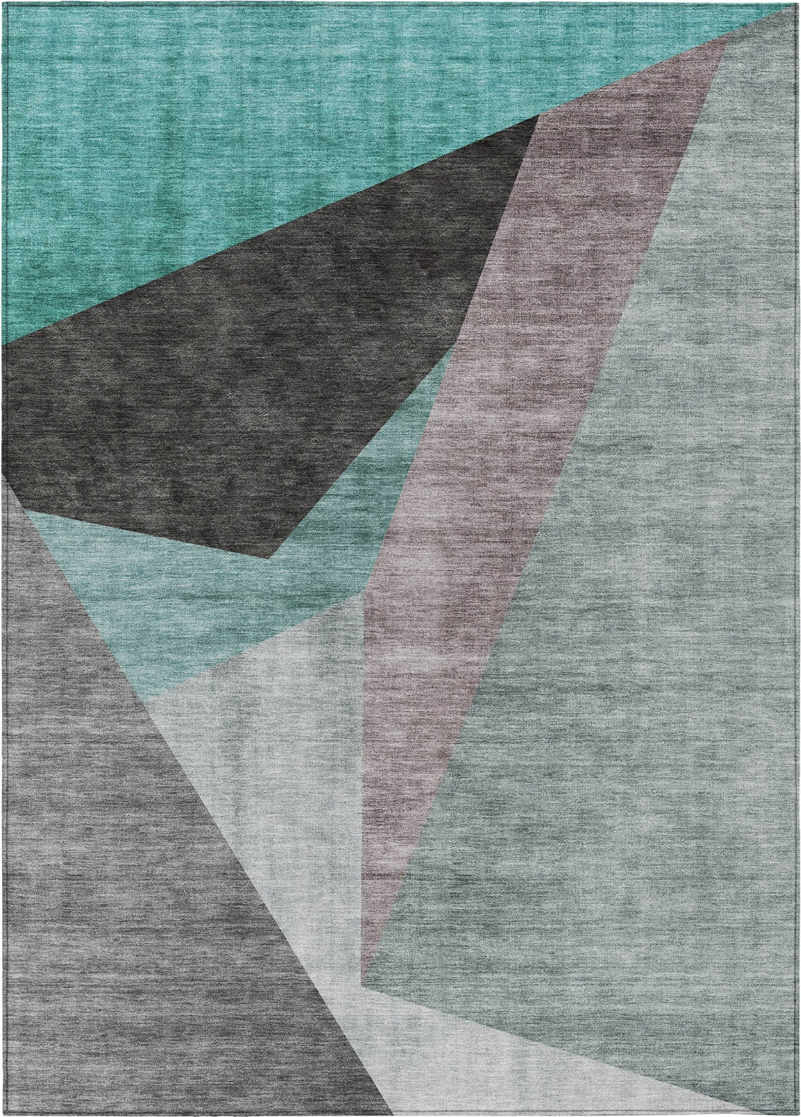 Piper Looms Chantille Art Deco ACN716 Teal Area Rug