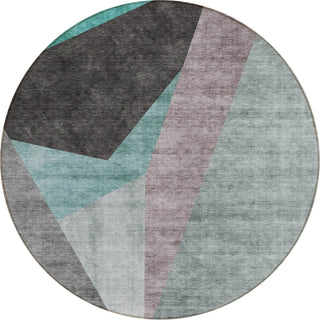 Piper Looms Chantille Art Deco ACN716 Teal Area Rug