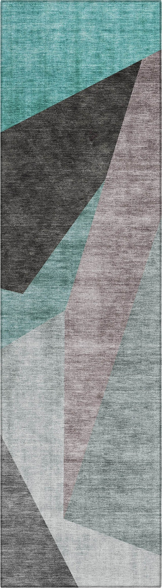 Piper Looms Chantille Art Deco ACN716 Teal Area Rug