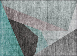 Piper Looms Chantille Art Deco ACN716 Teal Area Rug