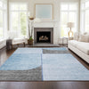 Piper Looms Chantille Art Deco ACN717 Sky Area Rug Lifestyle Image Feature