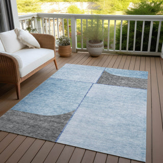 Piper Looms Chantille Art Deco ACN717 Sky Area Rug