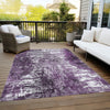 Piper Looms Chantille Modern ACN718 Eggplant Area Rug