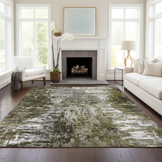 Piper Looms Chantille Modern ACN718 Taupe Area Rug Lifestyle Image Feature