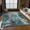 Piper Looms Chantille Modern ACN718 Teal Area Rug