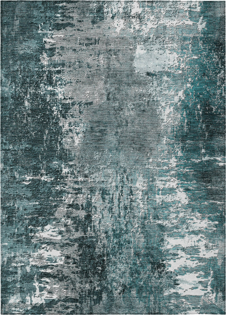 Piper Looms Chantille Modern ACN718 Teal Area Rug