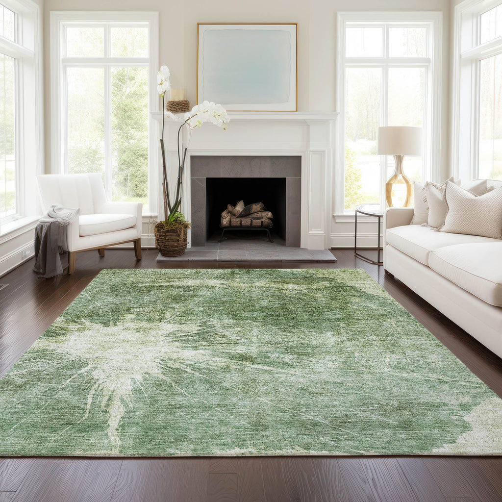 Piper Looms Chantille Organic ACN719 Fern Area Rug Lifestyle Image Feature