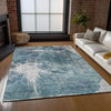 Piper Looms Chantille Organic ACN719 Teal Area Rug