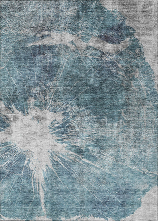 Piper Looms Chantille Organic ACN719 Teal Area Rug