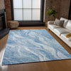 Piper Looms Chantille Waves ACN720 Blue Area Rug