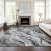 Piper Looms Chantille Waves ACN720 Gray Area Rug Lifestyle Image Feature