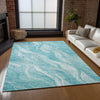 Piper Looms Chantille Waves ACN720 Teal Area Rug
