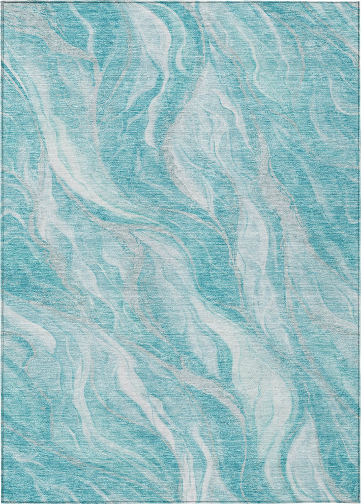 Piper Looms Chantille Waves ACN720 Teal Area Rug