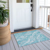 Piper Looms Chantille Waves ACN720 Teal Area Rug