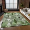 Piper Looms Chantille Geometric ACN722 Aloe Area Rug