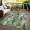 Piper Looms Chantille Geometric ACN722 Aloe Area Rug