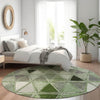 Piper Looms Chantille Geometric ACN722 Aloe Area Rug