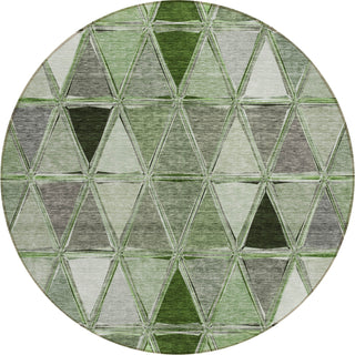 Piper Looms Chantille Geometric ACN722 Aloe Area Rug