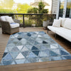 Piper Looms Chantille Geometric ACN722 Blue Area Rug