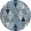 Piper Looms Chantille Geometric ACN722 Blue Area Rug