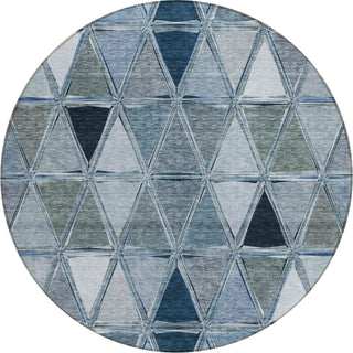 Piper Looms Chantille Geometric ACN722 Blue Area Rug